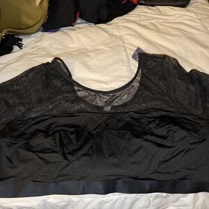 Lane Bryant Black Crop Top